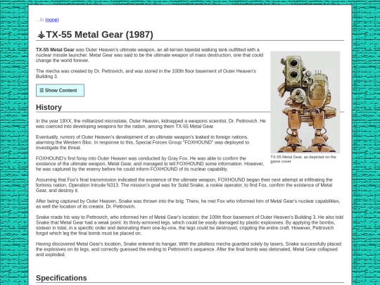 mgdb/metalgear-test screenshot