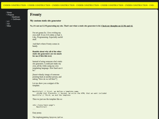 HTML/Software/Fronty screenshot