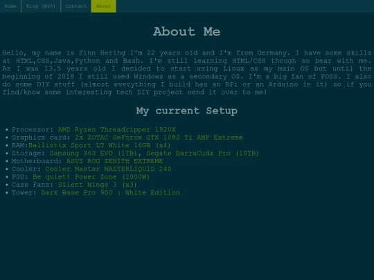 aboutMe screenshot