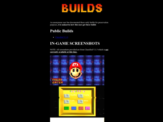 Classified-Site/builds screenshot