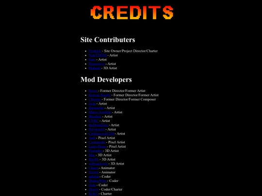 credits screenshot