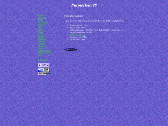 music/favourite-albums/10s screenshot