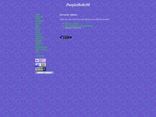 music/favourite-albums screenshot