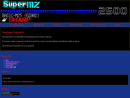 sharp/mz2500basics screenshot