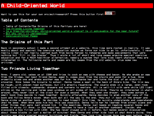 childoriented screenshot