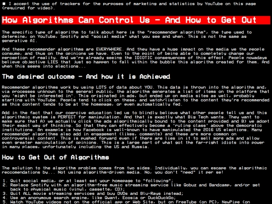 opinions/algorithmic screenshot