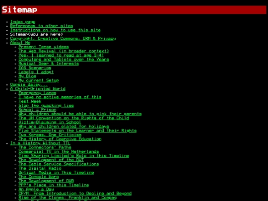 sitemap screenshot