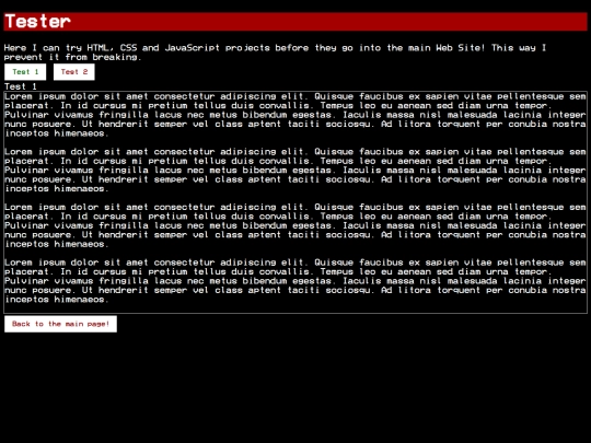 tester screenshot