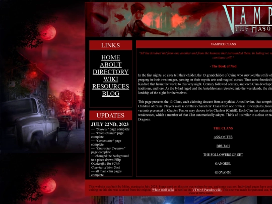 HTML/clans screenshot