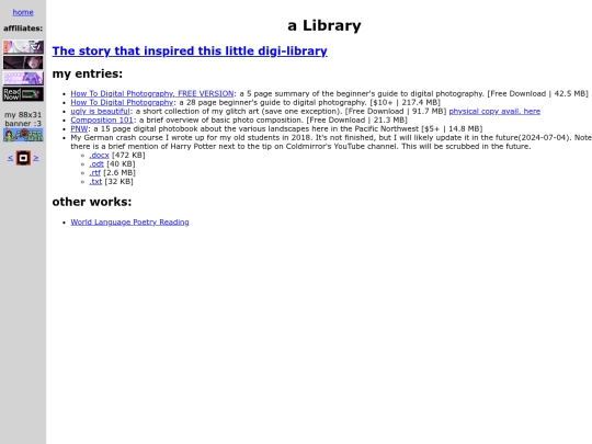 aLibrary screenshot