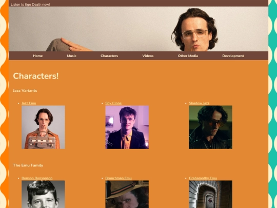 Characters screenshot