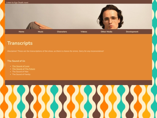 Transcripts screenshot