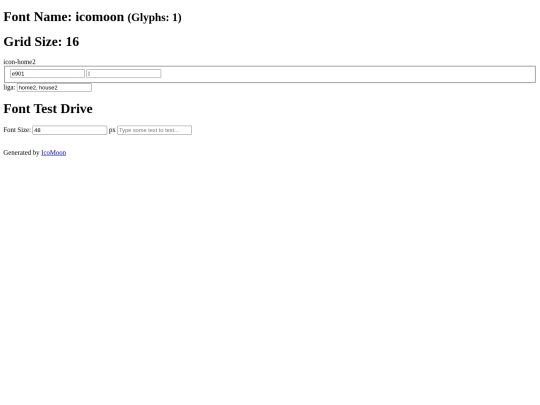 icomoon/demo screenshot
