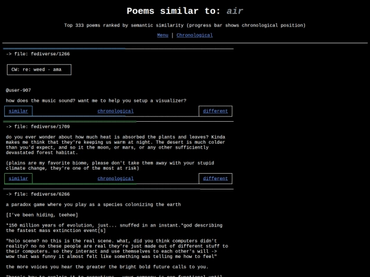 similar-different/wordcloud/air screenshot