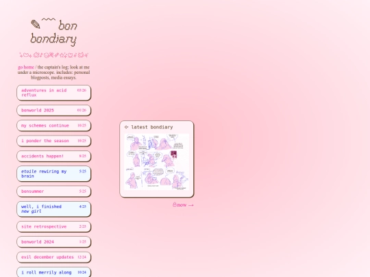 diary screenshot
