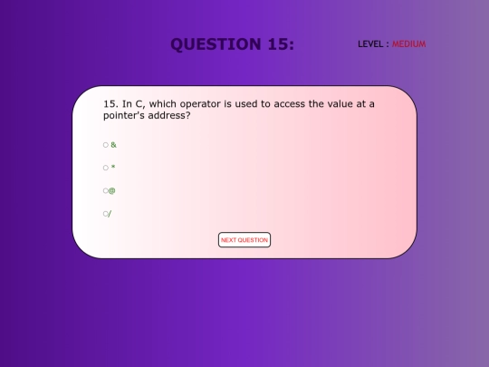 Quiz_application/Medium_15 screenshot
