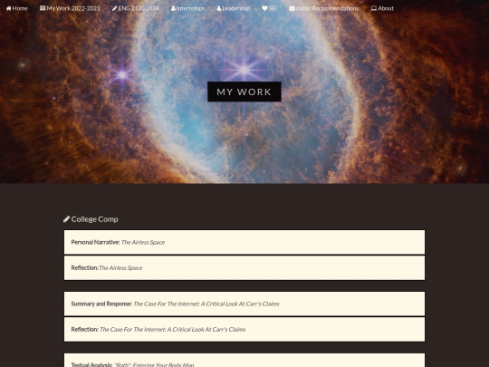 workPage screenshot