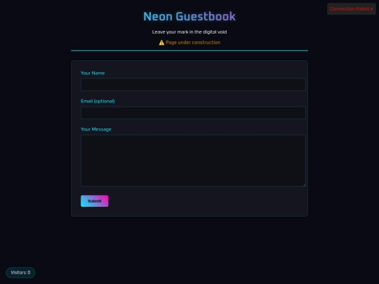 guestbook screenshot
