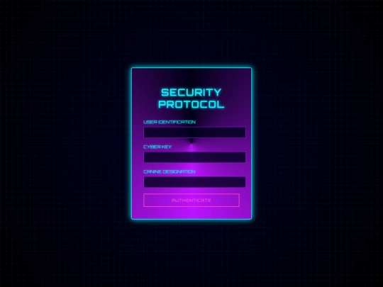 login screenshot