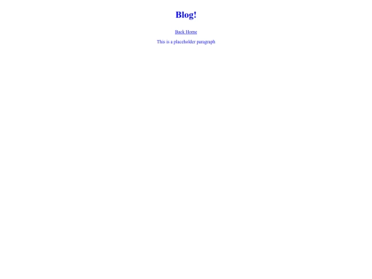 Blog screenshot