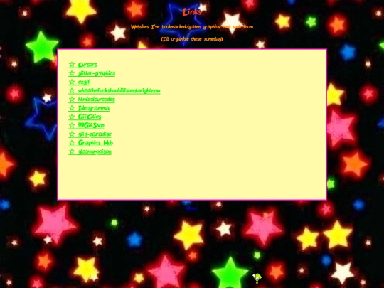 Links screenshot