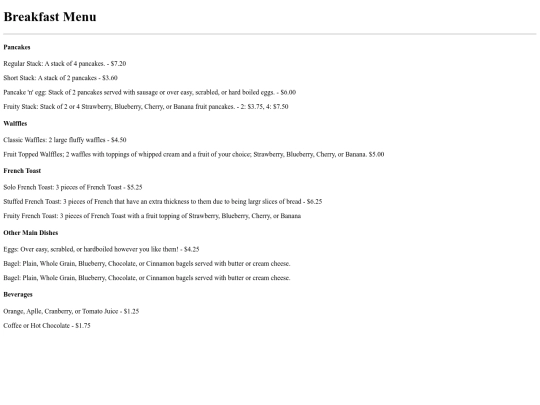 RestaurantMenus screenshot