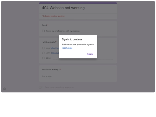 form screenshot