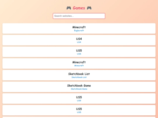 games screenshot