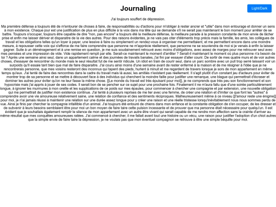 journal screenshot