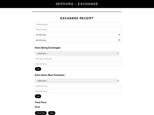 exchange screenshot