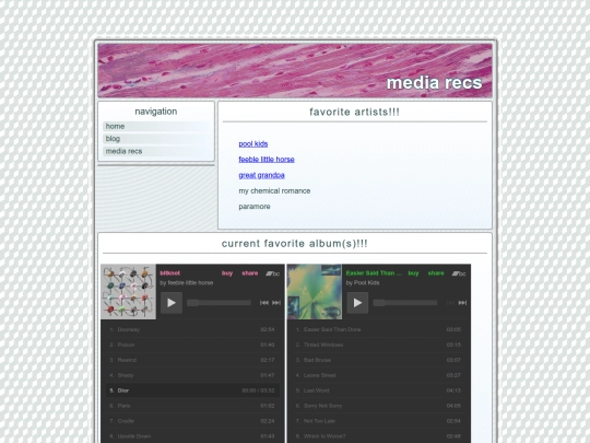 recommendations screenshot