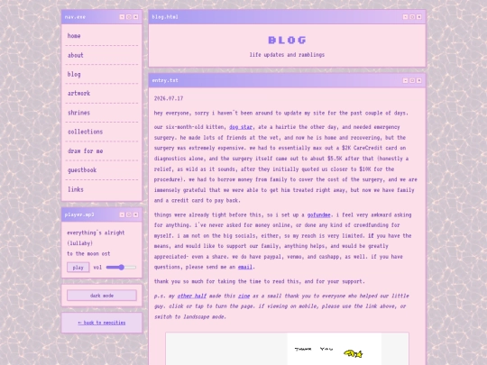 blog screenshot