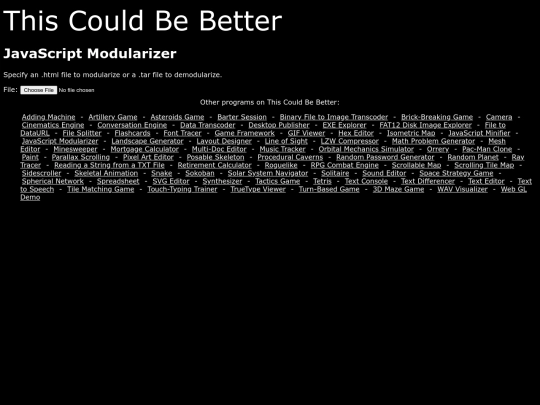 JSModularizer/_Program screenshot