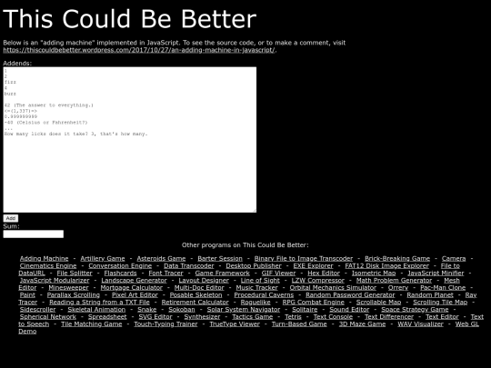 addingmachine screenshot