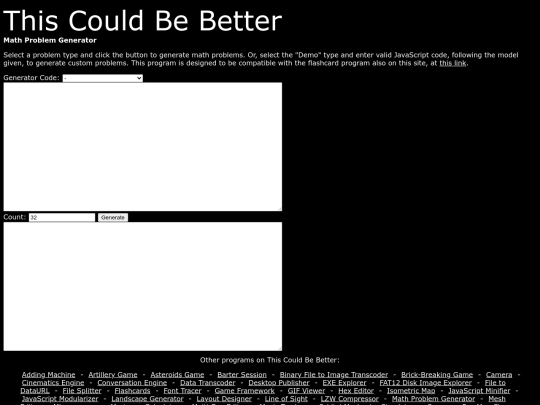 mathproblemgenerator screenshot