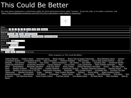 mesheditor screenshot