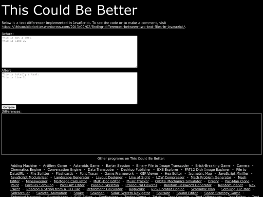 textdifferencer screenshot