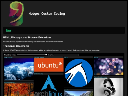 webapps screenshot