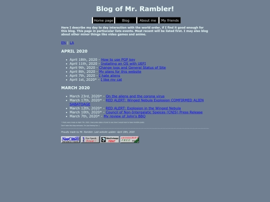 blog screenshot