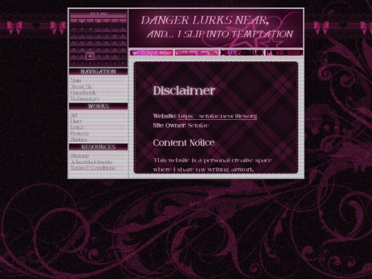 disclaimer screenshot