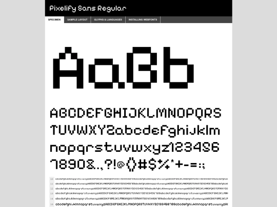 Pixelsans/pixelifysans-variablefont_wght-demo screenshot