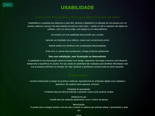 USABILIDADE screenshot