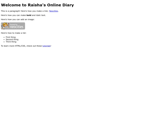 website/neocities screenshot