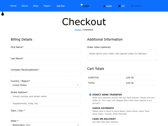checkout screenshot