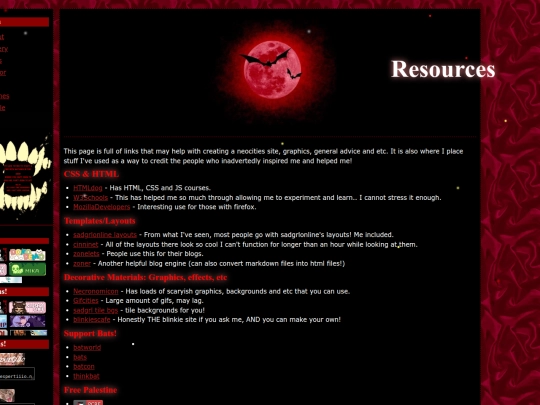 links screenshot