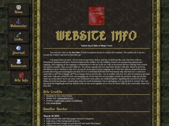 site_info screenshot