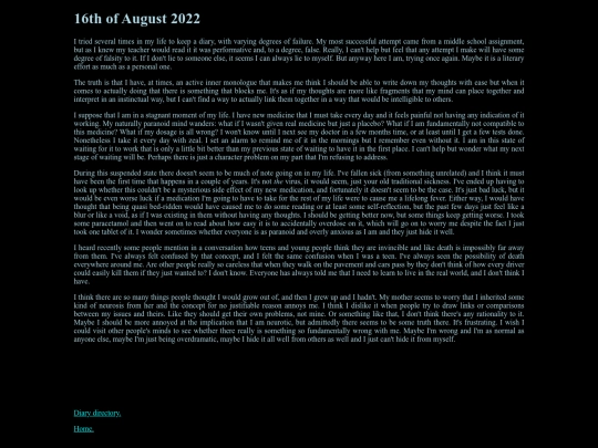Diary/entry1 screenshot