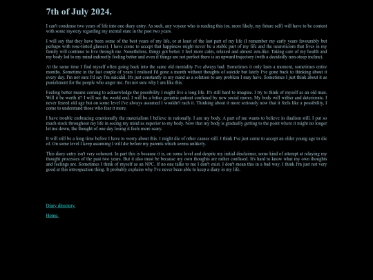 Diary/entry3 screenshot