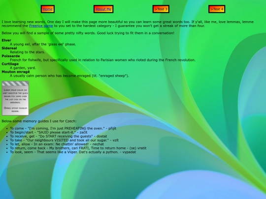 words screenshot