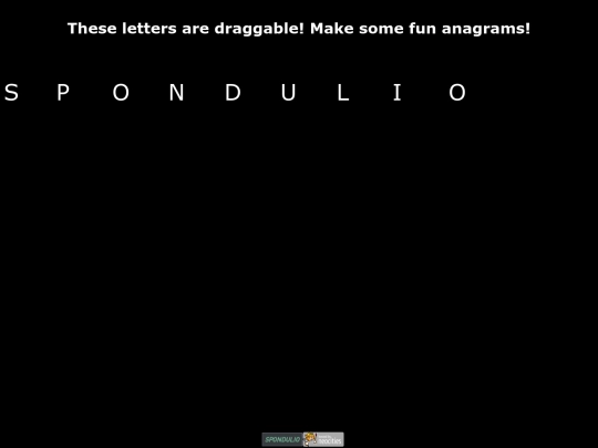 anagram screenshot